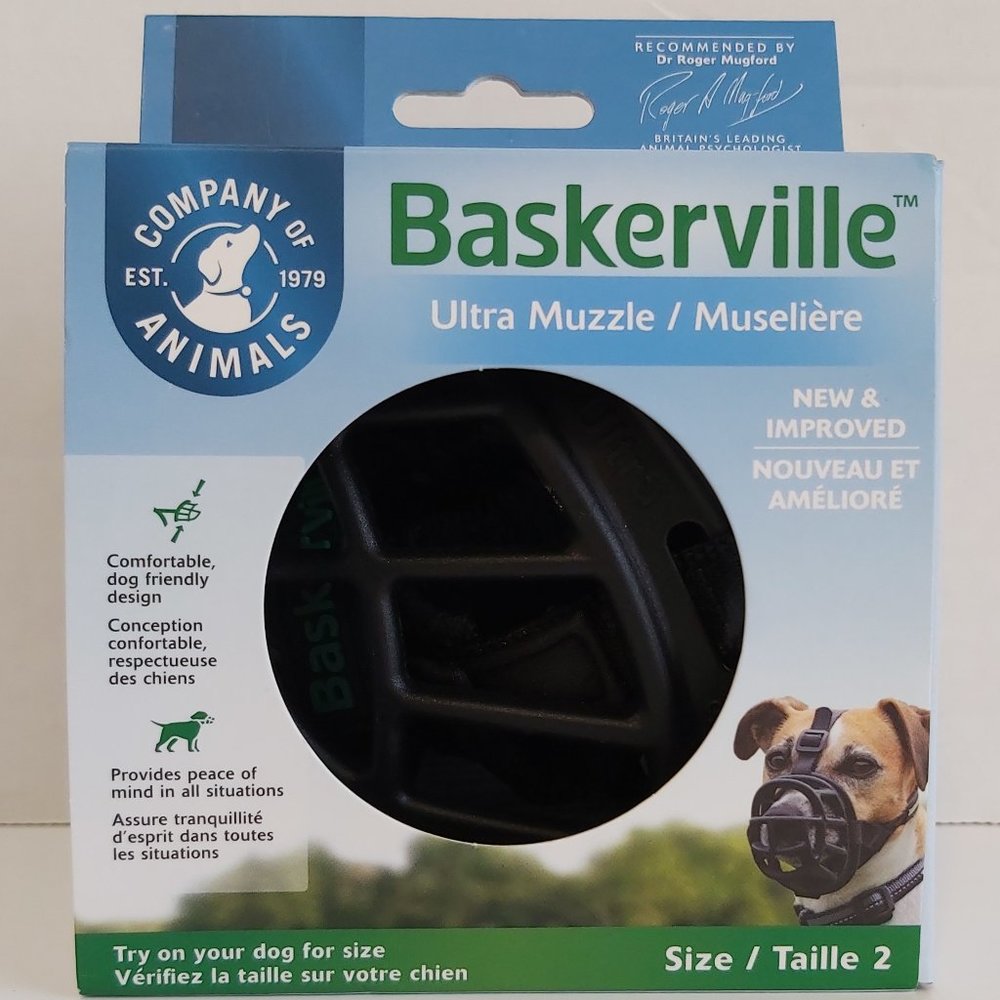 3/$20 Baskerville Ultra Muzzle for Dogs Size 2 NIB